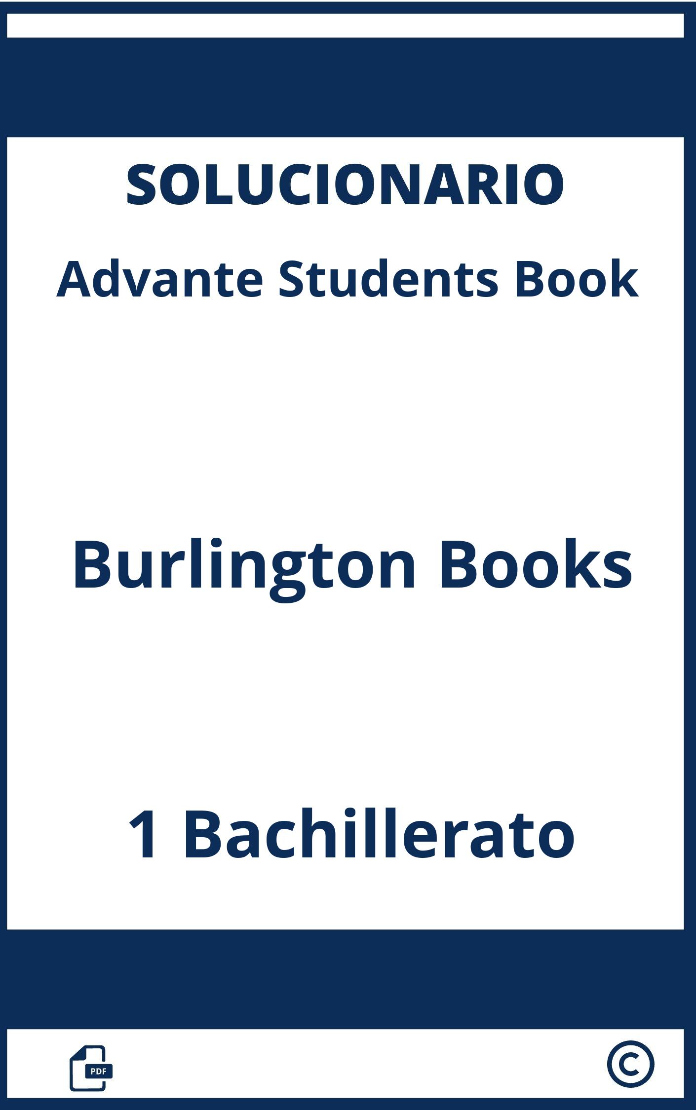 Advantage 1 Bachillerato Student'S Book Solucionario Pdf