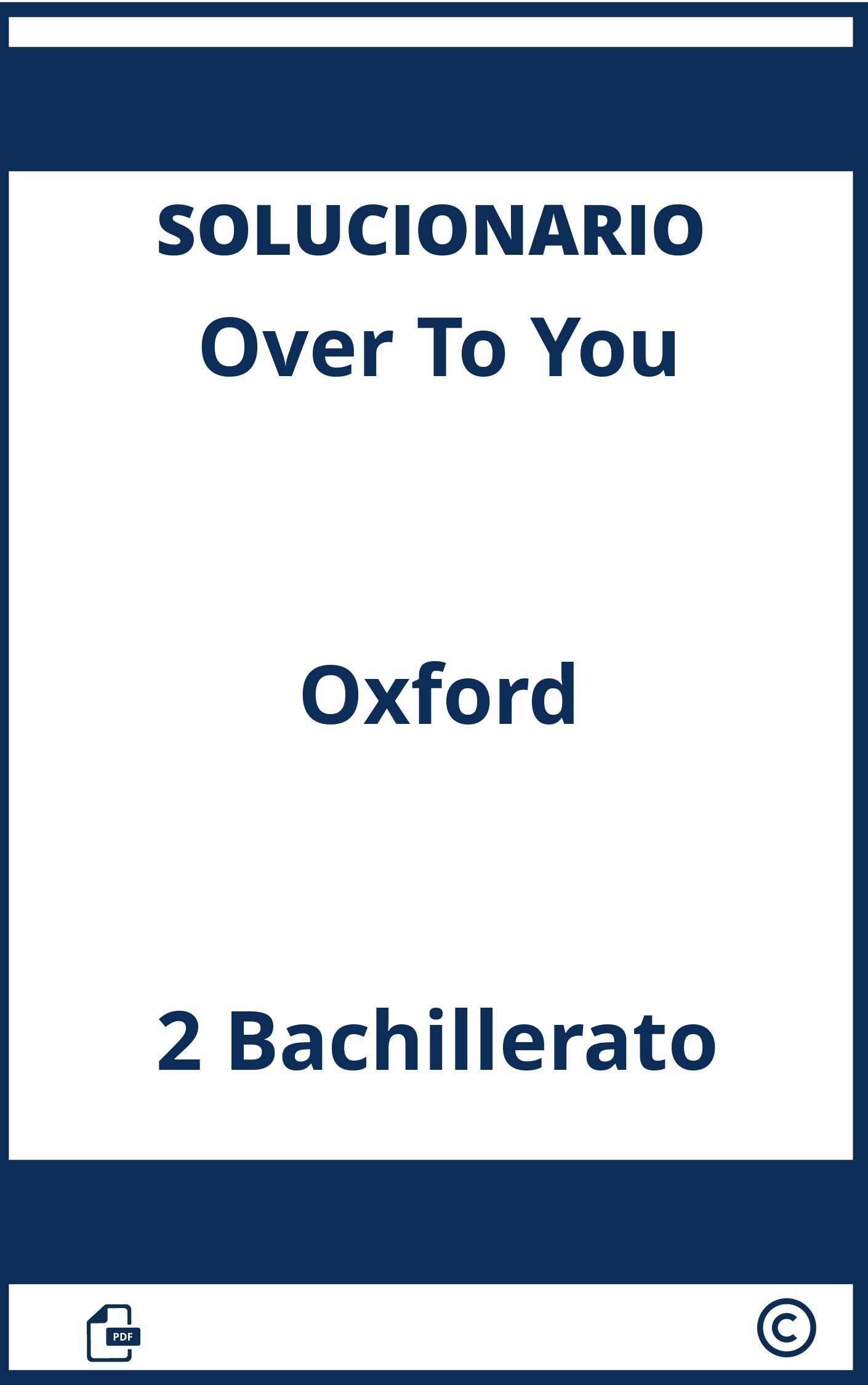 Over To You 2 Oxford Solucionario
