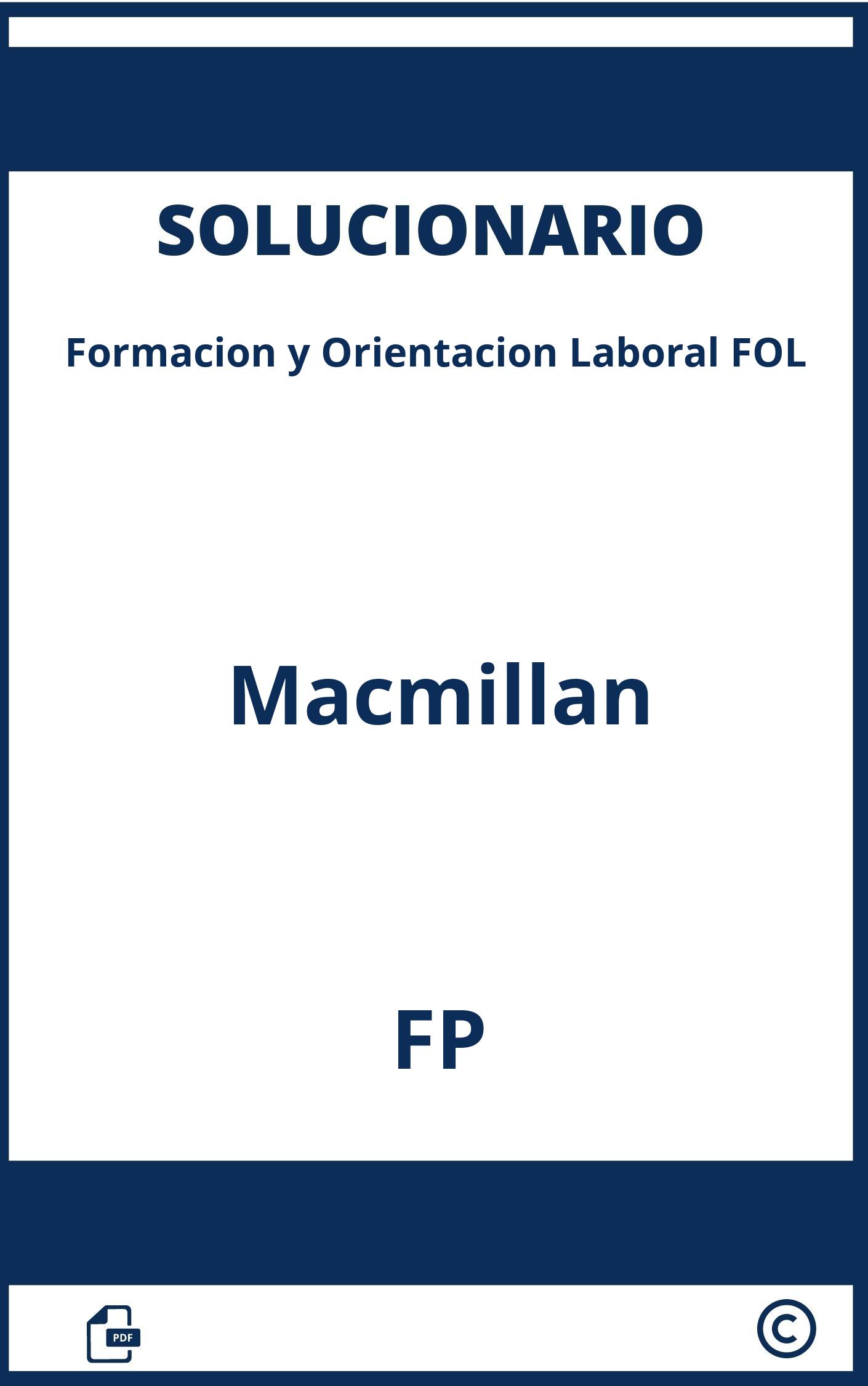 Solucionario Fol Macmillan