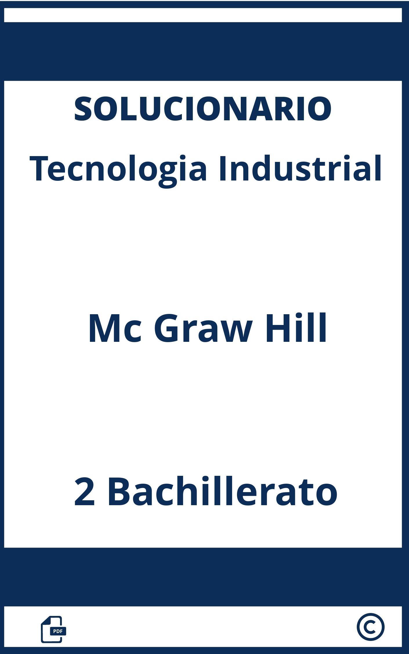 Tecnologia Industrial 2 Bachillerato Mc Graw Hill Solucionario